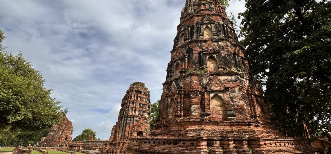 Stupas at Wat Maha That while travel with Resurgence Travel