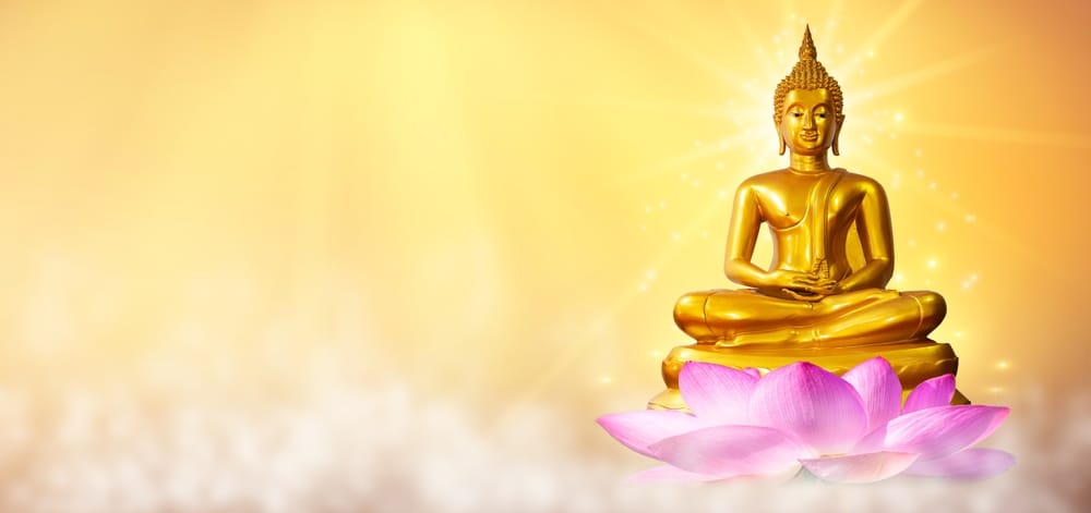 Buddha statue on lotus